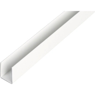 U profil PVC biely 10x10x10x1 mm 2,6 m