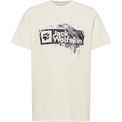 Jack Wolfskin BRAND T pánské triko bílá