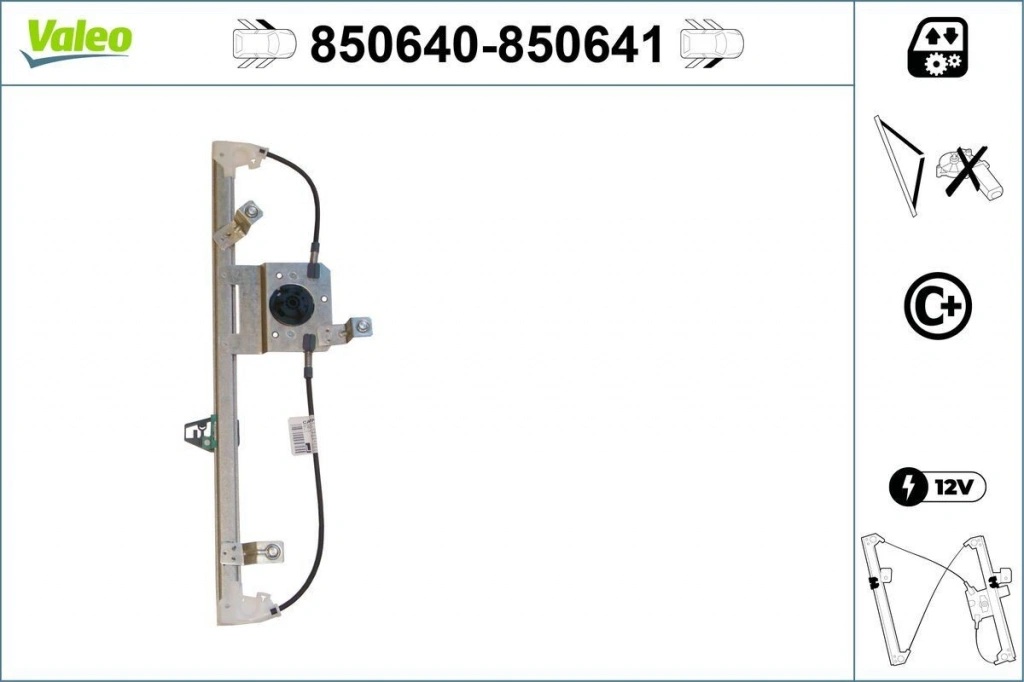 Regulador De Ventana VALEO 850640