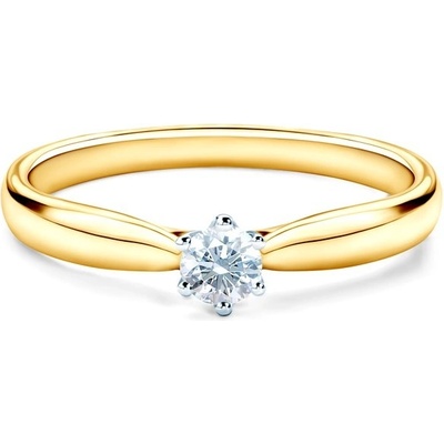 Savicki zásnubní prsten dvoubarevné zlato diamant SAVR62567 YW2