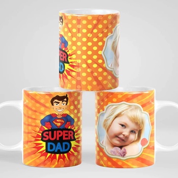 Image 1 of Art gift Чаша със снимка - Супер Татко