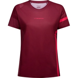 La Sportiva Дамска тениска La Sportiva Women's Flow T-Shirt Running shirt - Redwood / Azalea (916-6421-0312)