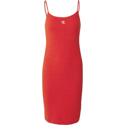 Calvin Klein Плетена рокля червено, размер S