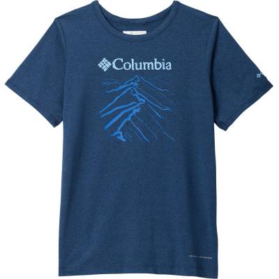 Columbia Tech Trail Short Sleeve Graphic Shirt modrá