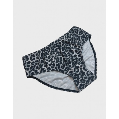 VFstyle spodný diel plaviek s vysokým pásom Gabriella leopard sivé