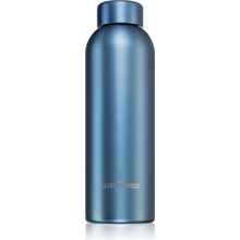 Waterdrop Thermo Steel Metal nerezová láhev na vodu barva Blue Brushed 600 ml