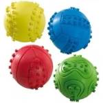 Ferplast Rubber Balls - Кучешка играчка - топка в различни цветове масажираща венците, 6 см