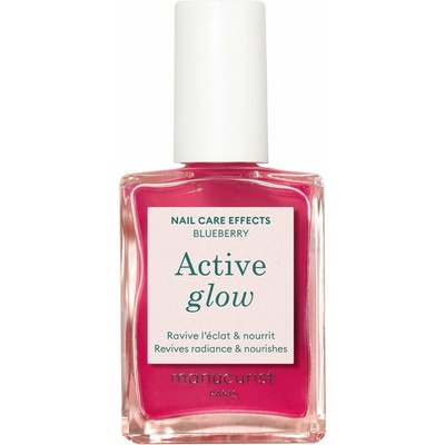 Manucurist Green Pečující schnoucí lak na nehty Active Glow - Blueberry (15 ml)