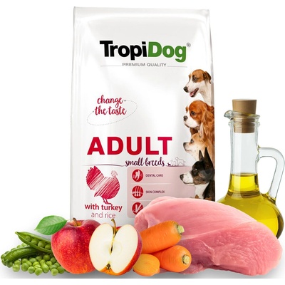 Tropidog Premium Adult Small Turkey & Rice 8 kg