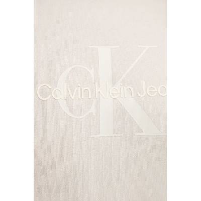 Calvin Klein Памучен суичър Calvin Klein Jeans в бежово с принт J20J224724 (J20J224724)