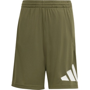 Adidas Детски къси панталони adidas Kid's Train-Essential Big Logo Shorts - Olive Strata / White - размер 116 (EU) (701-4476-0211)
