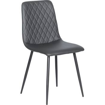 Carmen Трапезен стол monza еко кожа - сив (3532132)