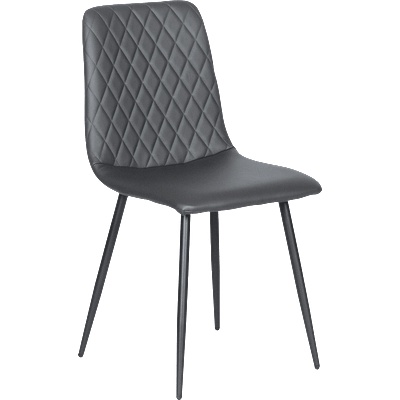 Carmen Трапезен стол monza еко кожа - сив (3532132)