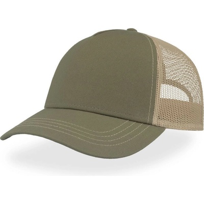 Atlantis Headwear Rapper Canvas-S Trucker 5 panelová COT-330234y2299 Olivová/khaki