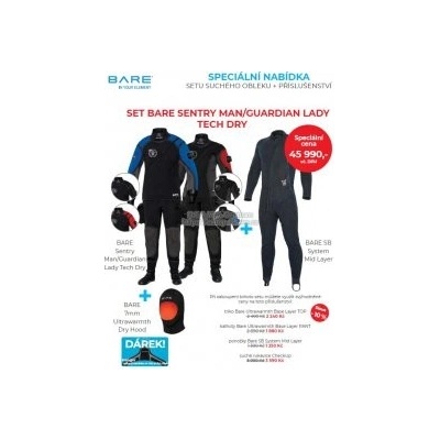 Bare Set Sentry Man Guardian Tech Dry Lady – Zboží Dáma