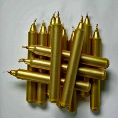 Logimax Vánoční svíčky zlaté 12 x 95 mm 12 ks