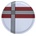 Born in Sweden Поднос за сервиране Cross Thin 31 см червен (7340309-1)