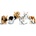 Keel Toys Плюшена играчка Keel Toys - Куче с каишка, 30 cm, асортимент (SD2568)