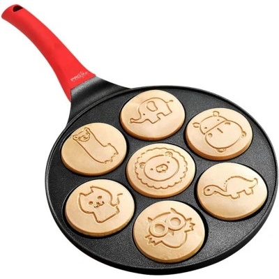 MG Pancakes Animals panvica na lievance 26.5cm čierna/červená