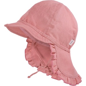 maximo Шапка с козирка maximo Baby Girl's Peak Cap with Short Neck Protector + Tie Cap - Marmorrosa - размер 47 cm (904-6330-0111)