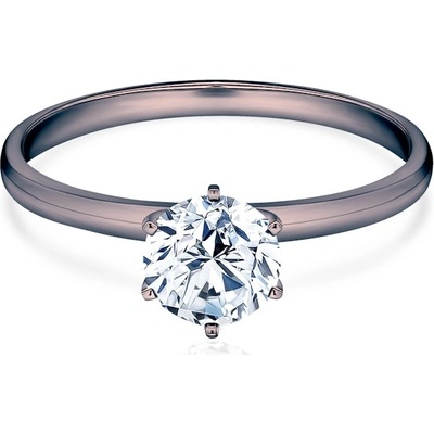 Savicki Zásnubný prsteň čierne zlato diamant SV R8 D CZ