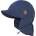 maximo Детска шапка с козирка maximo Kids' Mini Peak Cap, Band, Neck Protector Cap - Indigomeliert - размер 47 cm (904-6709-0313)