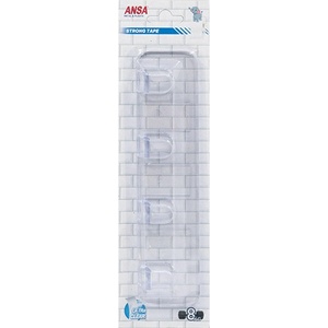 Ansa Закачалка с 4 шипа прозрачна (349)