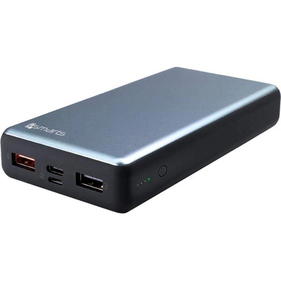 4smarts Power Bank VoltHub 20000 mAh Power Delivery 18W & Quick Charge 3.0 - външна батерия с 2xUSB и USB-C изхода и технология за бързо зареждане (тъмносив)