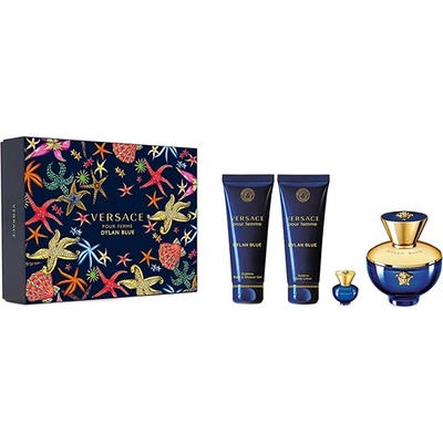 Versace Dylan Blue Pour Femme подаръчен комплект с парфюмна вода 100мл и лосион за тяло 100мл за жени 1 бр