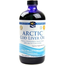 Nordic Naturals Arctic- Cod liver oil olej z tresčích jater Pomeranč 473 ml