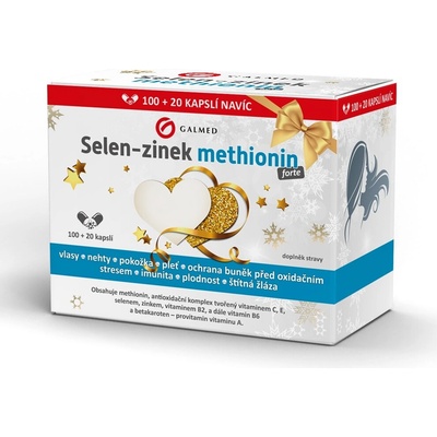 Galmed Vánoční balení Selen-zinek-methionin forte 100+20 kapslí