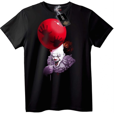 NOONEBRAND Тениска Pennywise Червен балон - XS, Black