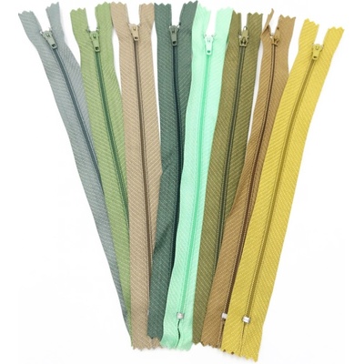 Spirálový zip šíře 3 mm délka 20 cm - odstíny zelené Varianta: 1