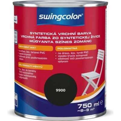 Swingcolor email černý 750ml 6141 T0750