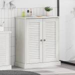 vidaXL Шкаф за баня с рафт VIGO Бяло и антикварно бяло 68 x 34 x 80 см (4019108)