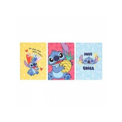 Disney Stitch Tropical pack 3 A5 notebooks