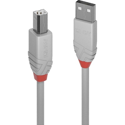 Lindy 36685 USB 2.0 USB-A zástrčka USB-B zástrčka 5m sivý