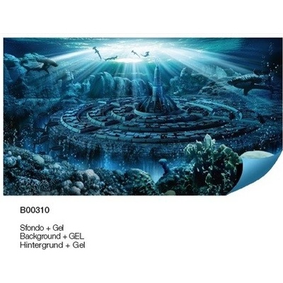 Hydor H2shOw Pozadí Atlantis + Gel 40 x 80 cm – Zboží Dáma