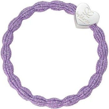 By Eloise London Metallic Silver Heart гривна / ластик за коса