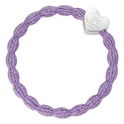 By Eloise London Metallic Silver Heart гривна / ластик за коса