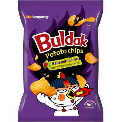 Samyang Buldak bramborové chipsy s příchutí habanero papričky a limetky 55 g