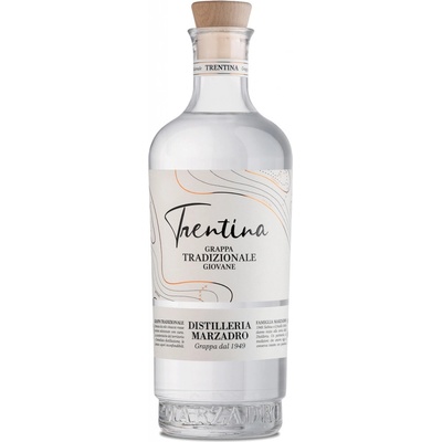 Grappa Marzadro La Trentina Tradizionale 41% 0,7 l (čistá fľaša)