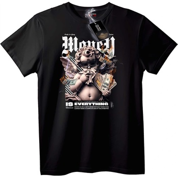NOONEBRAND Тениска Парите са всичко - XL, Black