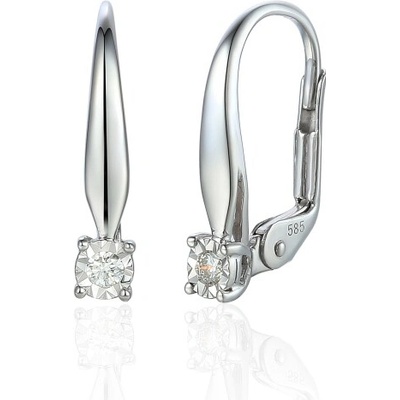 Gems, Jemné náušnice Eviana, bílé zlato s brilianty, 585-38-3-1459.1B00.0.00.HSI1.000.08