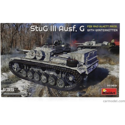 Miniart Tank Stug Iii Ausf. G Military With Winterketten 1943 / 1:35