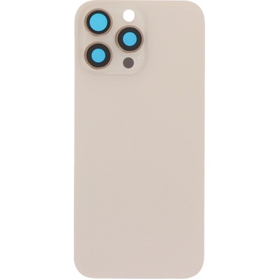 Batériový kryt + sklíčko kamery s rámom + magnetický krúžok + kovová platňa iPhone 16 Pro Max Desert Titanium - OEM