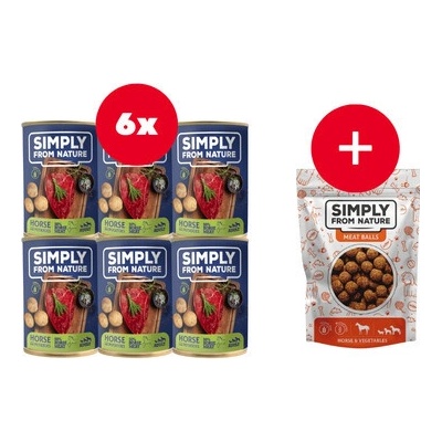 Simply from nature Adult Koňské a brambory 6 x 400 g