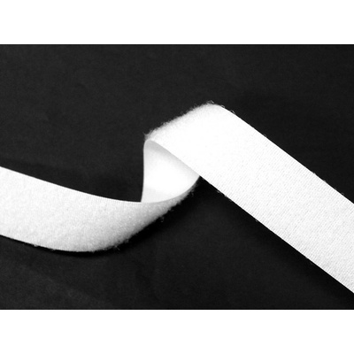 Suchý zip našívací 25mm mech (loop) bílý