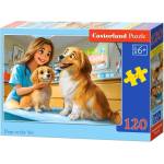 Castorland Пъзел Castorland от 120 части - Преглед при ветеринаря (B-13616-1) - ozone