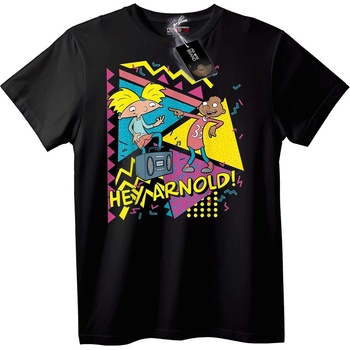 NOONEBRAND Тениска Hey Arnold! Ретро - 2XL, Black